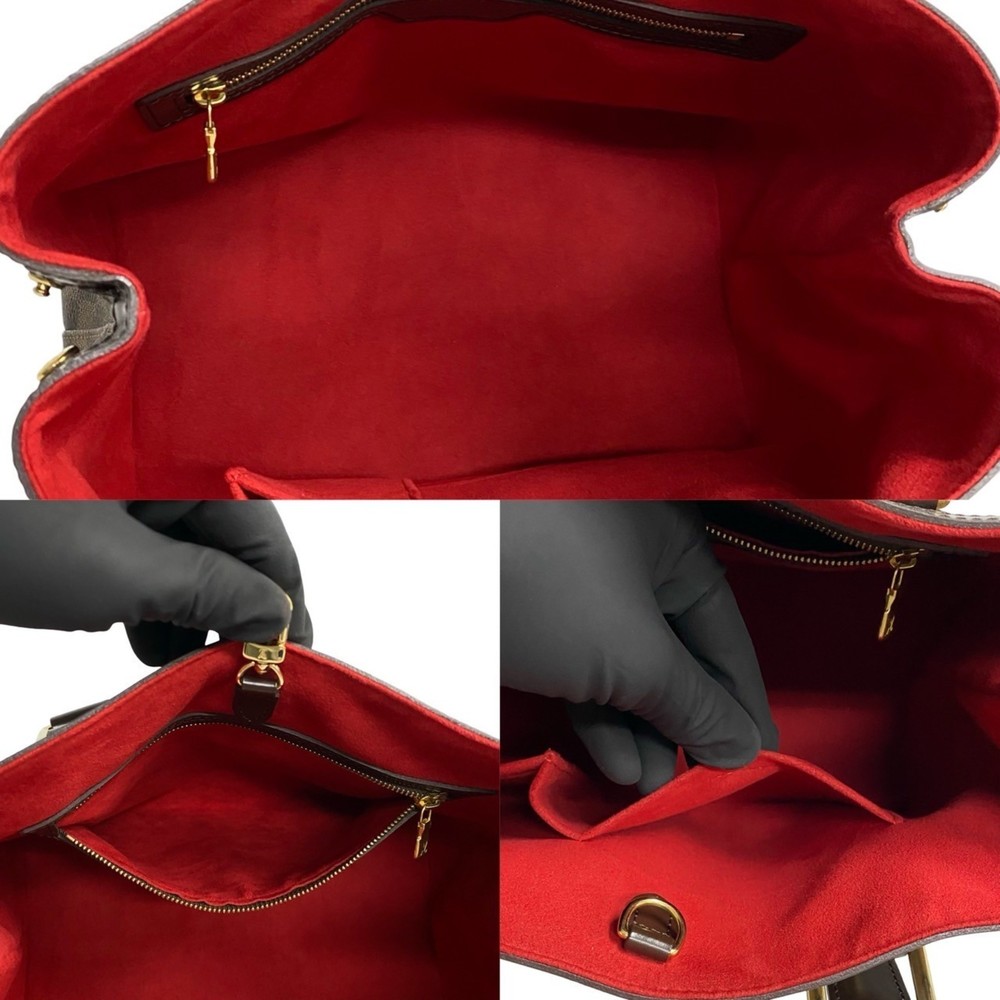 LOUIS VUITTON Brown Damier Leather Shoulder Bag - Picture 8 of 9
